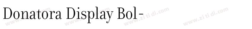 Donatora Display Bol字体转换